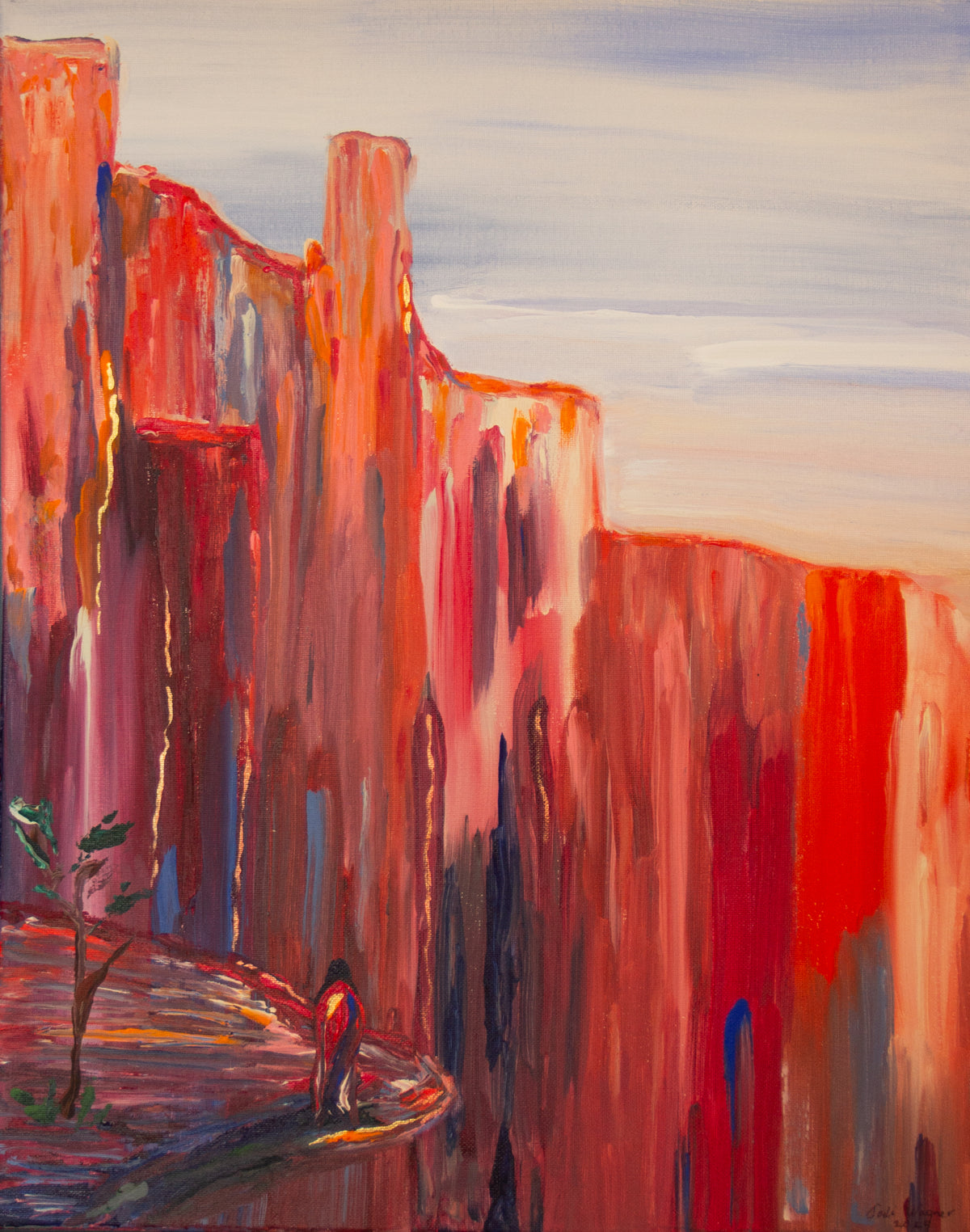 Waiting 16" x 20"